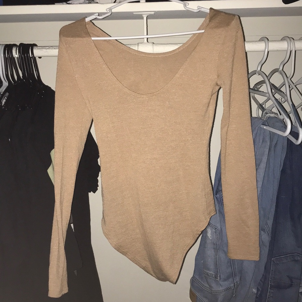 Tan body suit